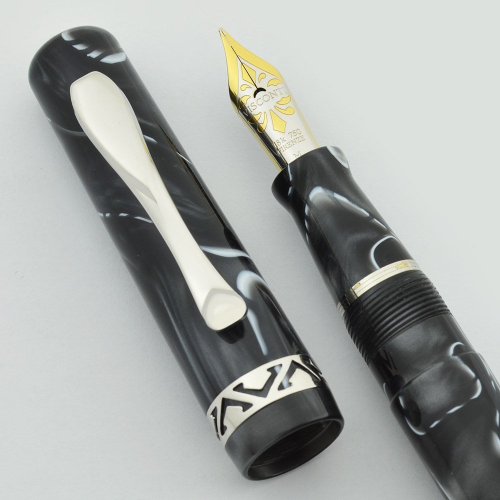 Visconti Kaleido Voyager Fountain Pen - Black & White 